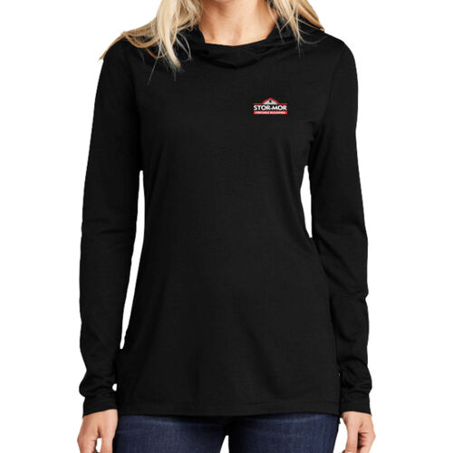 Sport-Tek ® Ladies PosiCharge ® Tri-Blend Wicking Long Sleeve Hoodie Thumbnail
