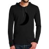 100% Ring Spun Cotton Long Sleeve Hooded T Shirt Thumbnail