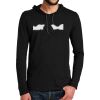 100% Ring Spun Cotton Long Sleeve Hooded T Shirt Thumbnail