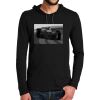 100% Ring Spun Cotton Long Sleeve Hooded T Shirt Thumbnail