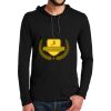 100% Ring Spun Cotton Long Sleeve Hooded T Shirt Thumbnail